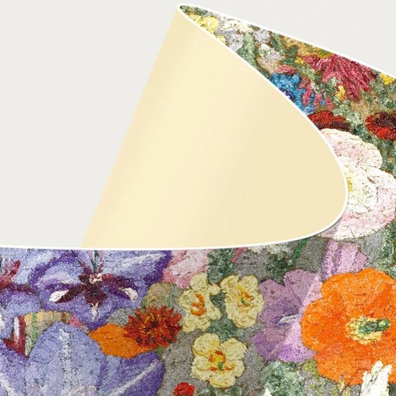 Luxury Oil Painting Umbrella Color Coating Upf50+ Uv Protection Sun Umbrellas For Women Elegant Folding Rain Sunshade Parasol
