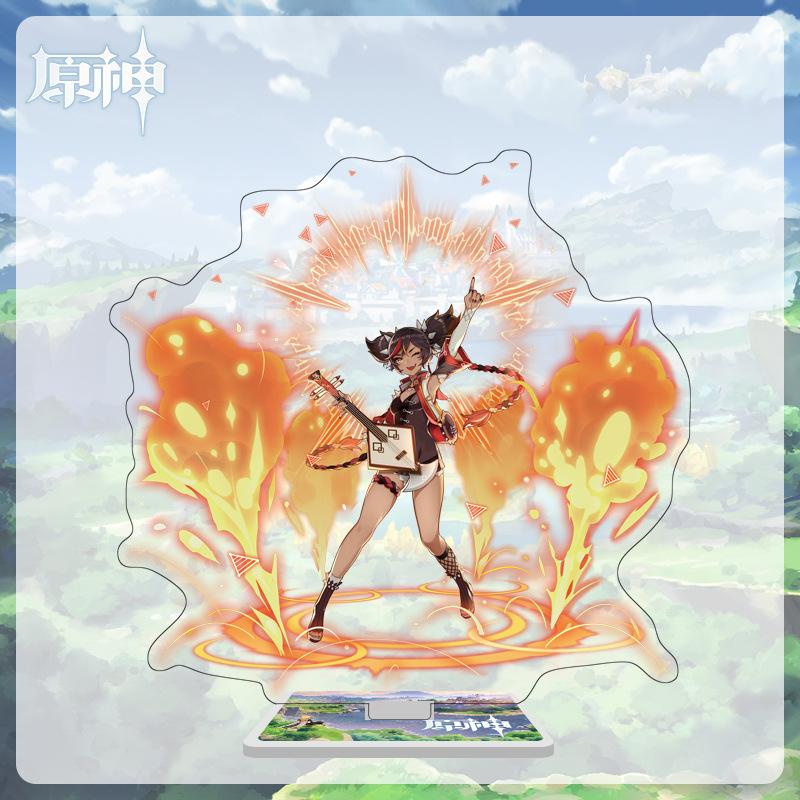 16cm Height Acrylic Large Stand-up Display Featuring Characters From Mondstadt and Liyue In Genshin