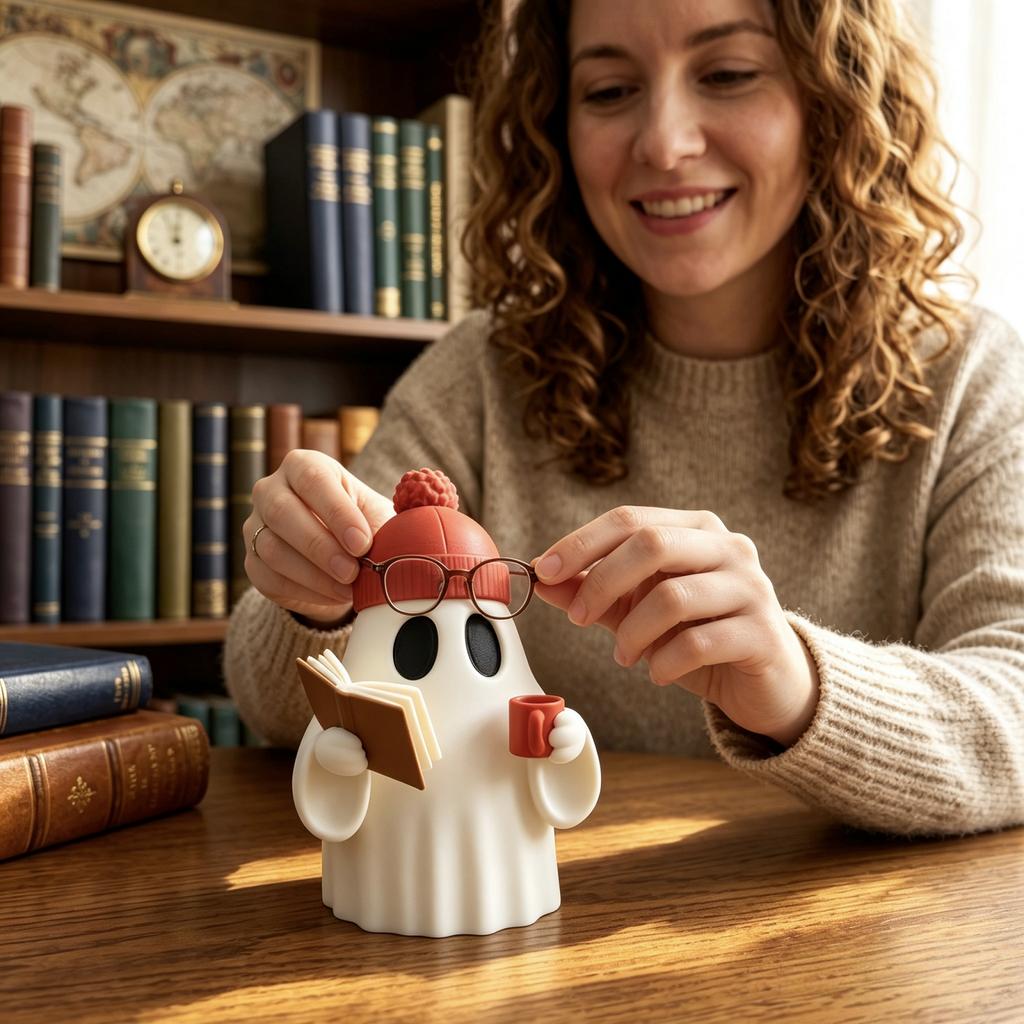 3D Geprint Halloween Boekenlegger - Schattig en Stijlvol Leesaccessoire voor Alle Leeftijden
