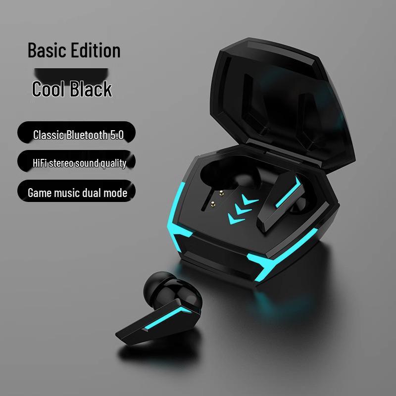 High-Quality Wireless Bluetooth Gaming Earphones with Low Latency, In-Ear Sound Localization, and Long Battery Life