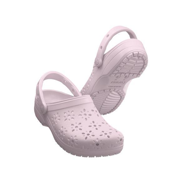 Crocs Classic Flower Bud EVA Round Toe Lightweight Clogs Women Clogs Pink 210927-6ZW