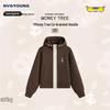 NVG·YOUNG X POPSUNDAY Money Tree Color-Block Hooded Sweatshirt Cardigan