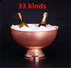 304 stainless steel Deer Head ear GOLD SILVER big ICE BUCKET BOWL CHAMPAGNE Large champagne bar bucket beer bucket basin