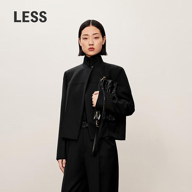 LESS 2024 Autumn Wool Blend Loose Fit Short Blazer S