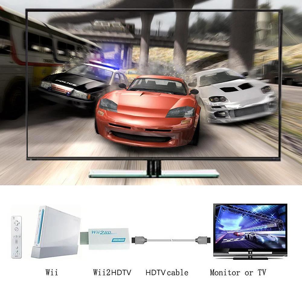 Wii To HDMI-Compatible Converter Full HD 1080P Adapter Connector Video Audio for PC HDTV Monitor Wii 2 HDMI-Compatible