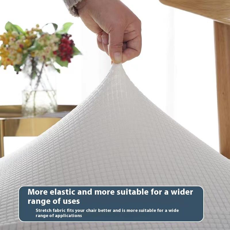 2Pcs/Set Office Chair Cover Computer Swivel Seat Cover Modern Elastic Chair Slip Washable Slipcovers Removable Dust Cover