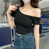 Women S Off Shoulder Short Sleeve Slim Fit T Shirt Summer Top