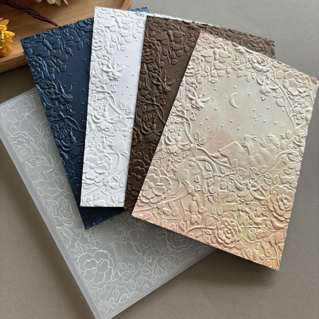 3D Embossed Butterfly Texture Mold for DIY Journal Crafting