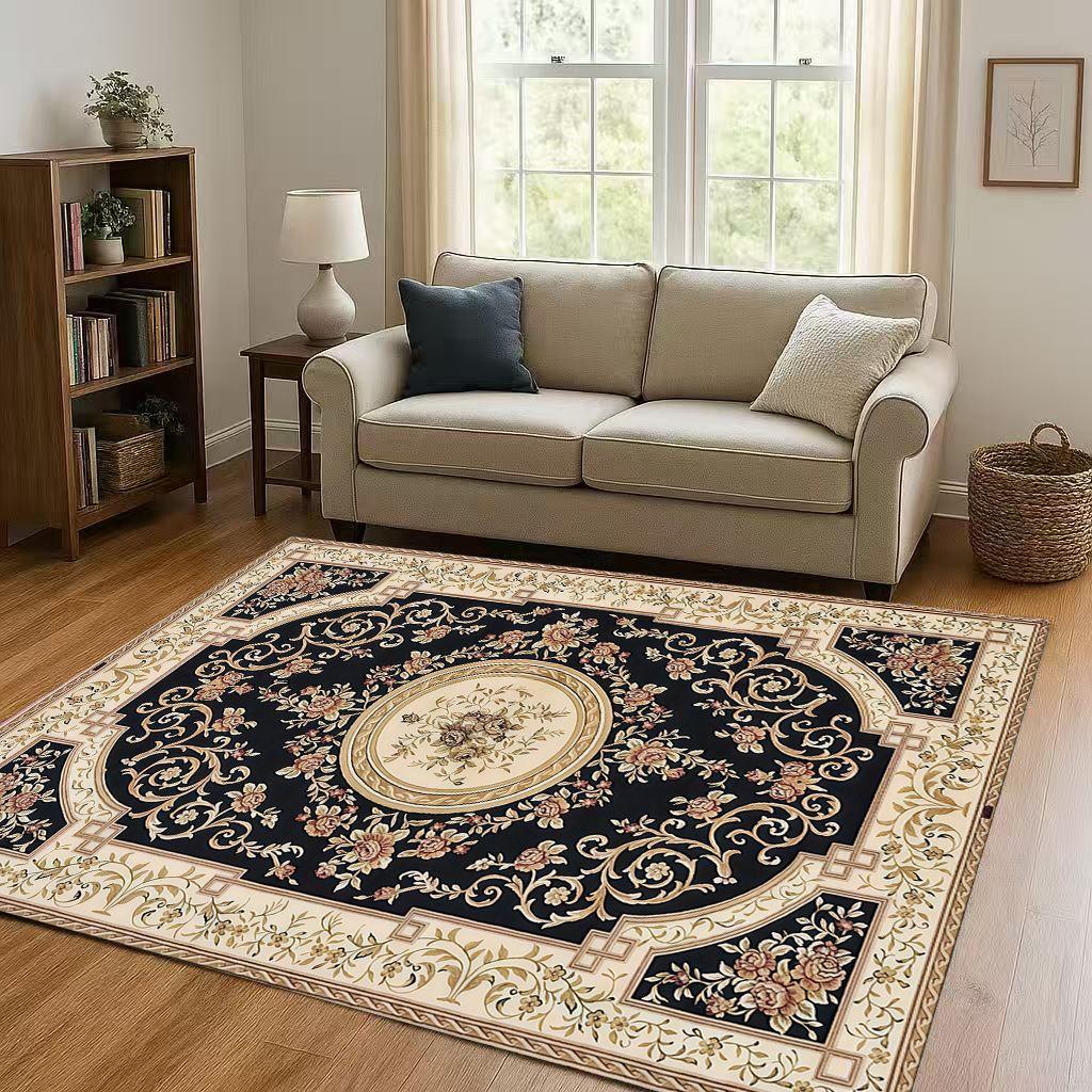 Luxurious Turkey Persian Bohemian Living Room Non-Slip Area Rug Soft Carpet for Bedroom and Sofa ,Easy Clean Home Decor Doormat