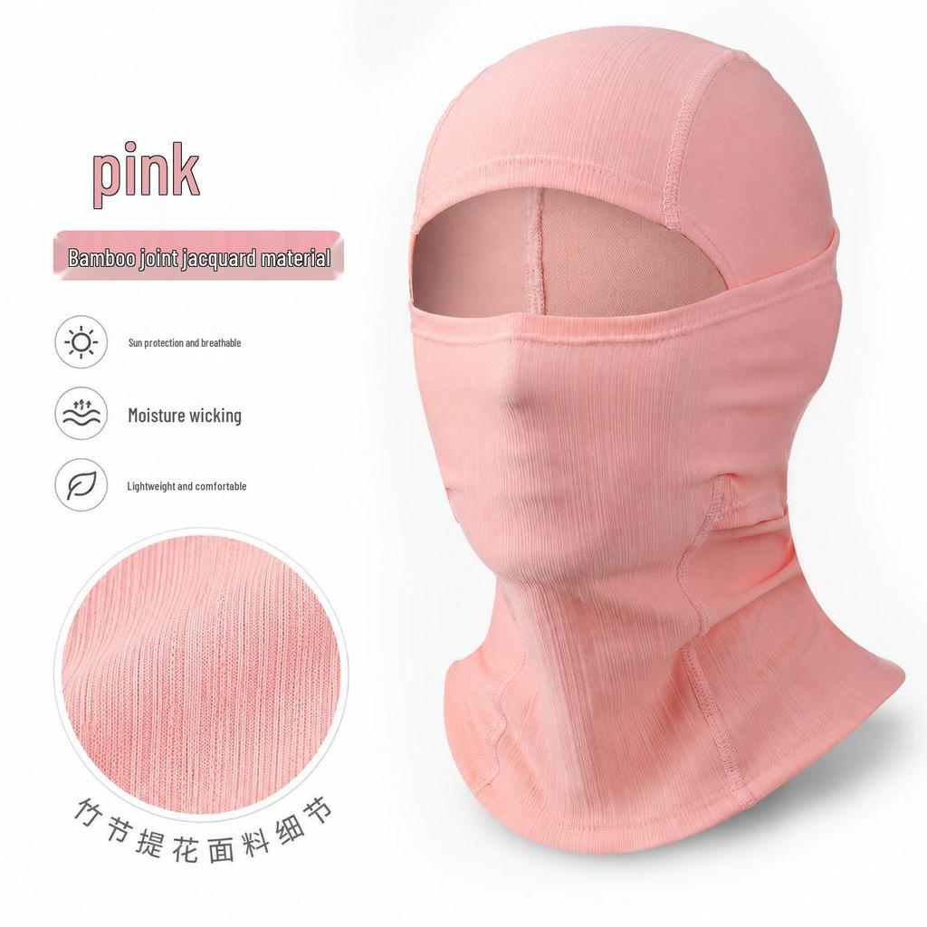 Ice Silk Windproof Cycling Mask: Sun-Protection Helmet Headwear