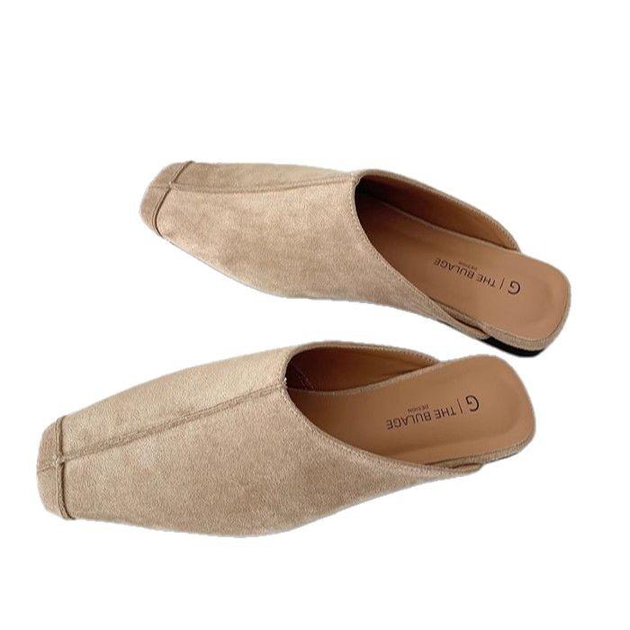 New Chinese-style Zhengmei High-end Sense Outer Wear Flat-bottomed Muller Bag Head Cool Slippers 2025 Spring and Summer New Versatile Casual Women