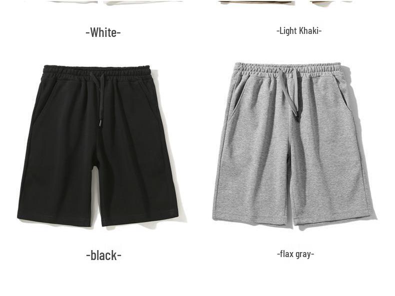 Dámské letní ležérní jednobarevné bavlněné šortky s širokými nohavicemi