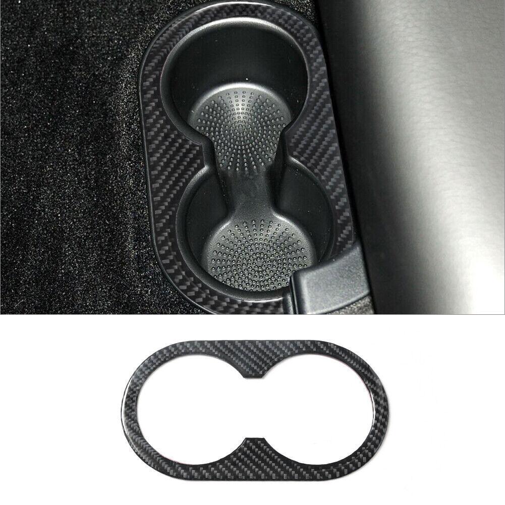 Carbon Fiber Interior Rear Center Cupholder Cover Trim For Dodge RAM 1500