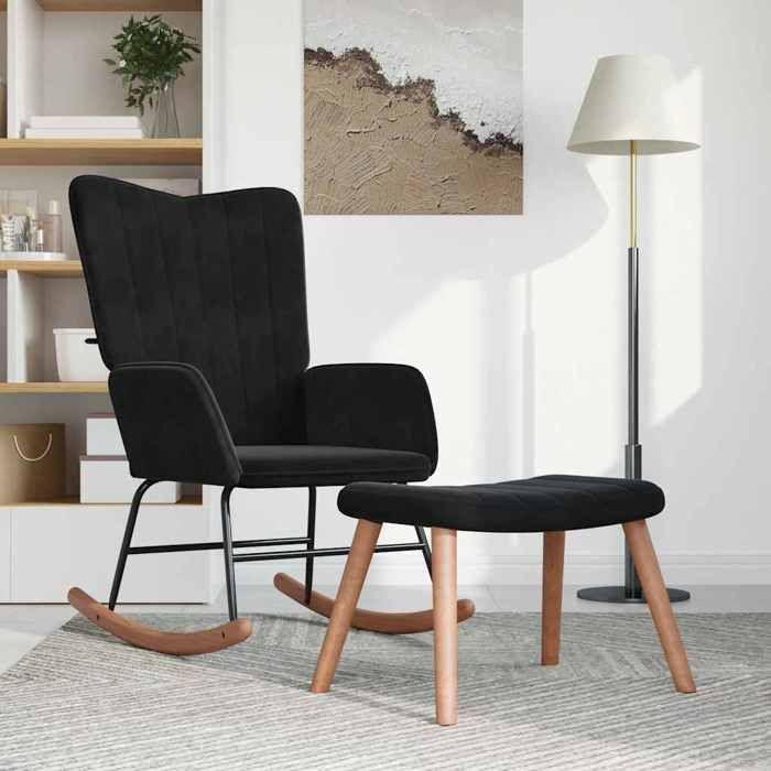 VidaXL Rocking Chair with Footrest Relaxation Chair Recliner Living Room Lounge Chair 327760