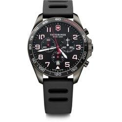 Victorinox Swiss Army FieldForce Sport Chrono Black PVD Rubber 241889 Wrist Watch