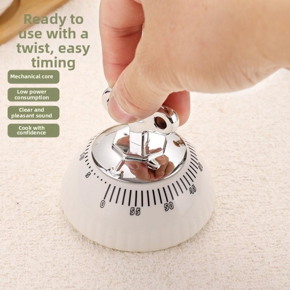 Manual Operation Magnetic Kitchen Timer Loud Alarm Clock Mechanical Cooking Timer  School Desk