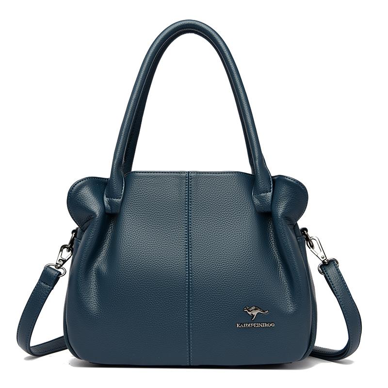 Large capacity women's leather bag 3-layer tote bag high-quality luxury designer bags new