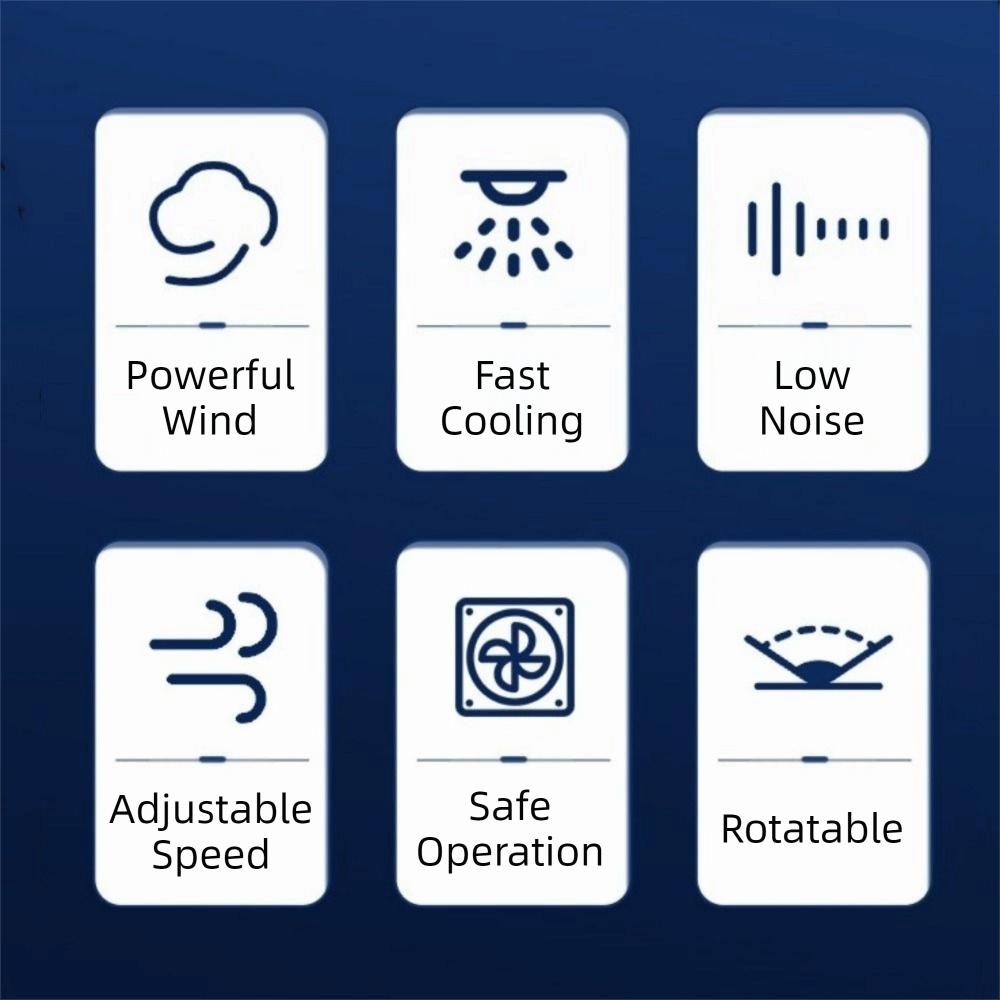 Wall Mounted Heat Dissipation Fan 1/2/3/4/5/6 Heads Fish Tank Cooler Aquarium Wall Fan  Summer