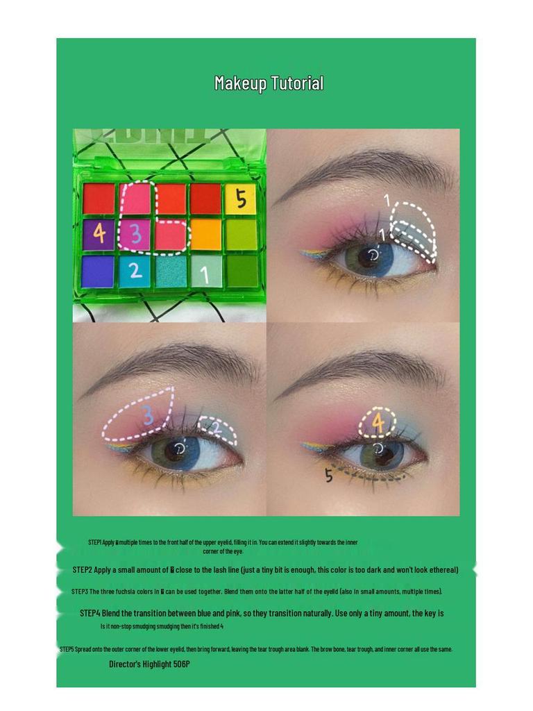 UCANBE 15-Color Eyeshadow Palette: Shimmer & Matte for Student Cosplay, Trendy Dopamine, Low Saturation Hues.