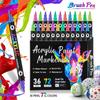 Soft Tip Dual Tip Graffiti Pen 24/48/72 Colors Double Nib Markers  Art Supplies