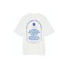 Uniqlo Buchstabenprint Schallplatte Rundhals T-Shirt Unisex Oberteile Weiß 434377-00