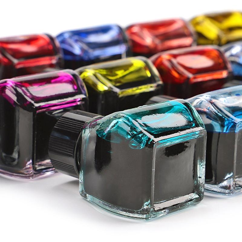 Fountain Pen Ink Bottle 30ml Volume Write Smooth Quick Dry for Ideal for Various Fountain Pen Dip Pen Calligraphy Writin