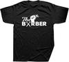 Funny Barber Men T Shirt Men Short Sleeve O-Neck Cotton Harajuku Casual Hairdresser Weapon T Shirt