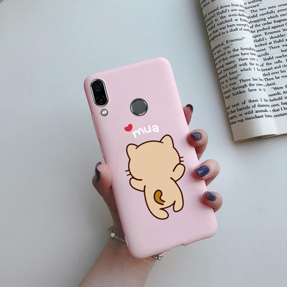 Süße Katzen Kaktus Avocado Herz Hüllen Für Huawei Honor Play Abdeckung Mattes Silikon Handyhülle Für Honor Play COR L29 HonorPlay Fundas