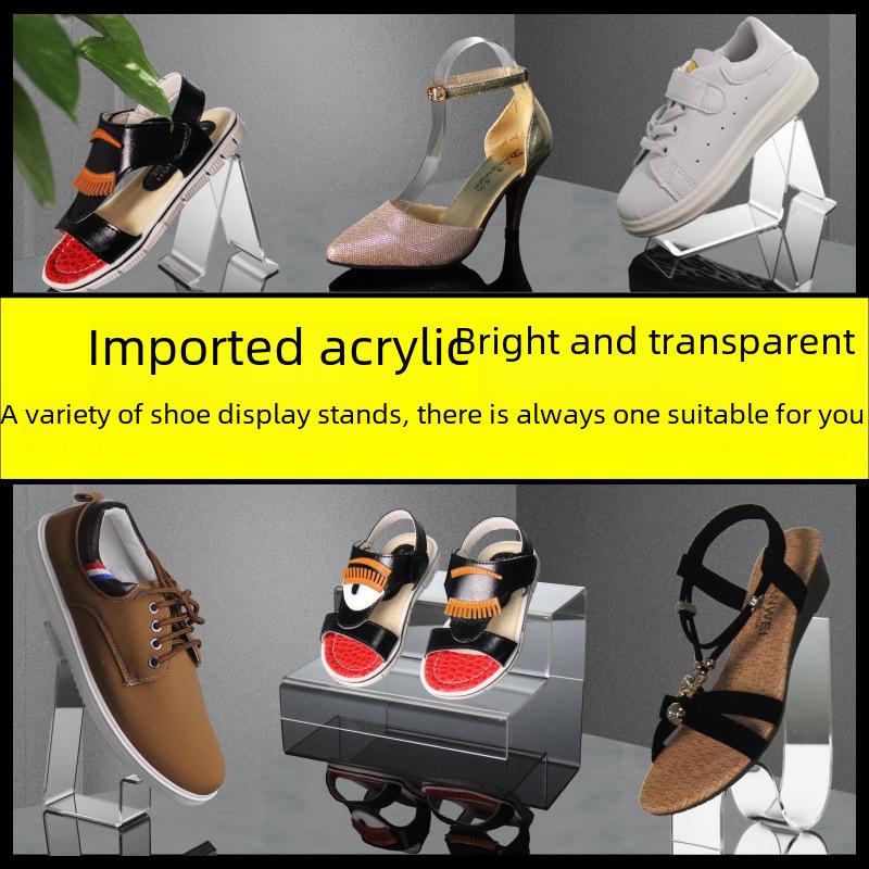 Transparent Acrylic Shoe Display Stand for Adults and Kids