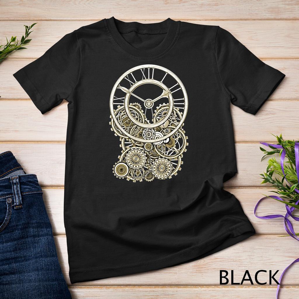 Vintage Steampunk Style Elegant Steampunk Clock Steampunk Unisex T-Shirt Mens Womens Tees Top