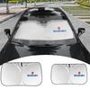 KIBI5 Faltbarer Auto-Sonnenschutz Visier Windschutzscheibenabdeckung UV-Schutz Zubehör für Suzuki Swift SX4 Jimny Ignis Grand Vitara Ventilkappe