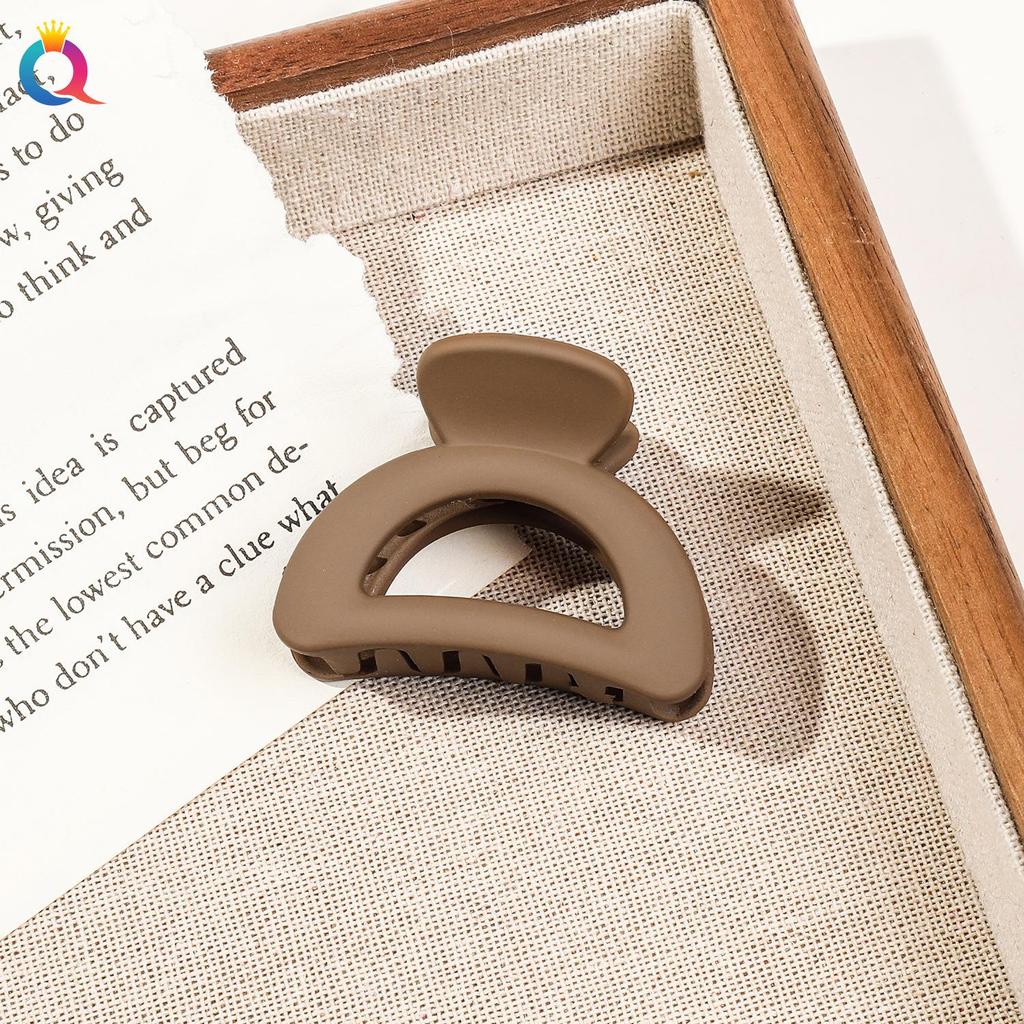 Ki Yue Korean Matte High Ponytail Small Claw Clip for Versatile Updo Hair Styling