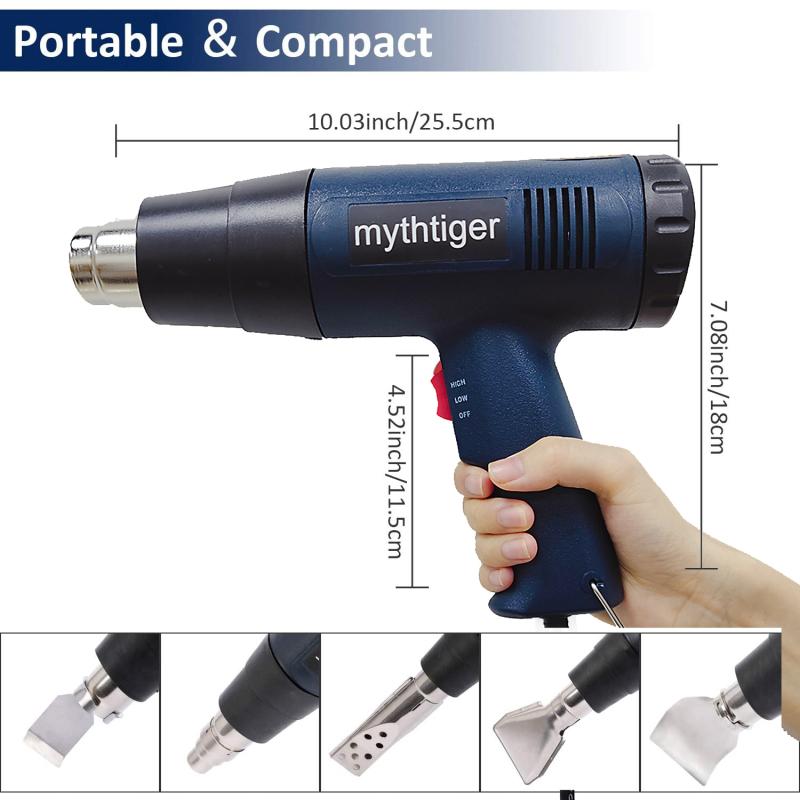 Industrial Hair Dryer Heat Gun 2000W Hot Air Gun Air Dryer For Soldering Thermal Blower Soldering Station Shrink Wrapping Tools