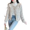 Spring 2025 Petite French Style Tweed Jacket for Women