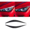 Car Headlight Eyebrow, Carbon Fiber Look Headlight Eyebrow Trim, Compatible for Infiniti Q50 Q60 2014-2019