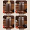 Moisture-Proof Stainless Steel Tea Jar Press Vacuum Lid Vacuum Coffee Canister  Kitchen Storage