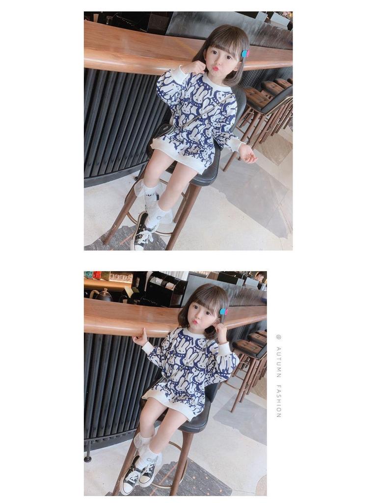 Hoogwaardige herfst- en winter fluwelen sweaterjurk voor baby meisjes - Modieus & Stijlvol