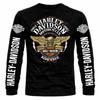 Pánske tričko s dlhým rukávom Harley Davidson, 100% bavlna, veľkosť S až 6XL