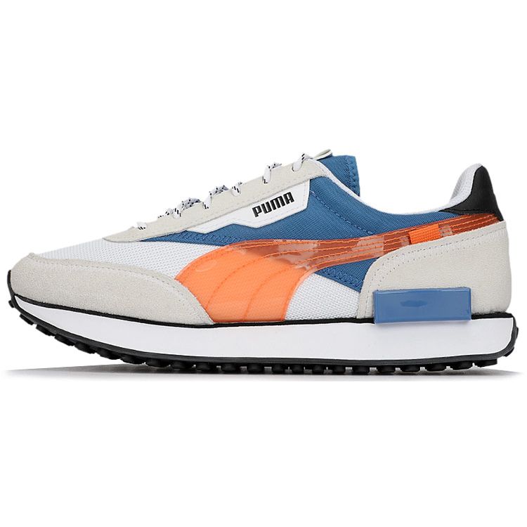 Puma Future Rider Play On Unisex White Black 374996-01 EU 36