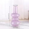 1pc Bohemian Style Pink Glass Vase, Minimalist Vintage Design for Hydroponic Fresh Flowers, Irregular Shape, Ideal for Home