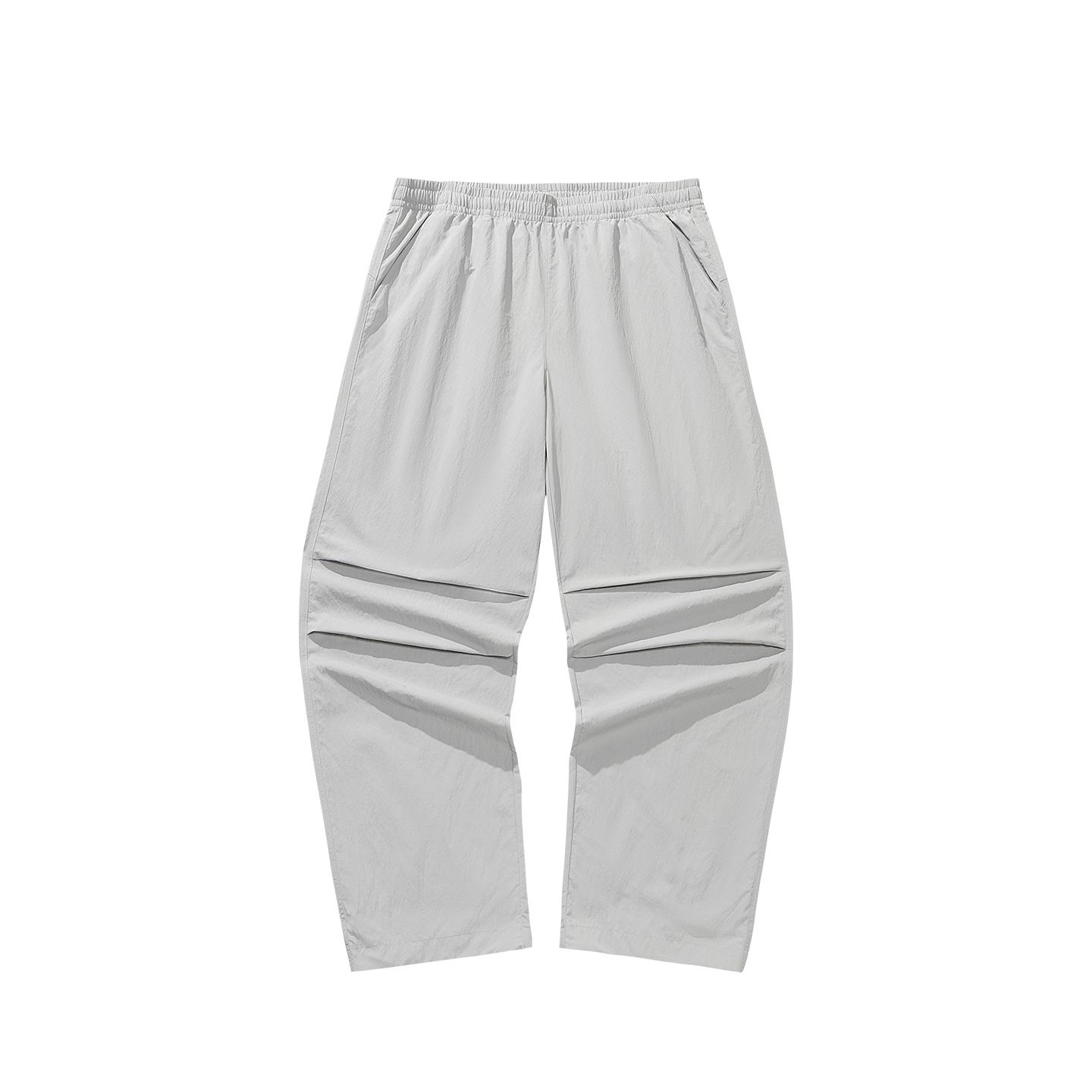Anta Mens Woven Long Pants Summer Casual Pants Men bottoms Chip-Gray 952628501-1 S