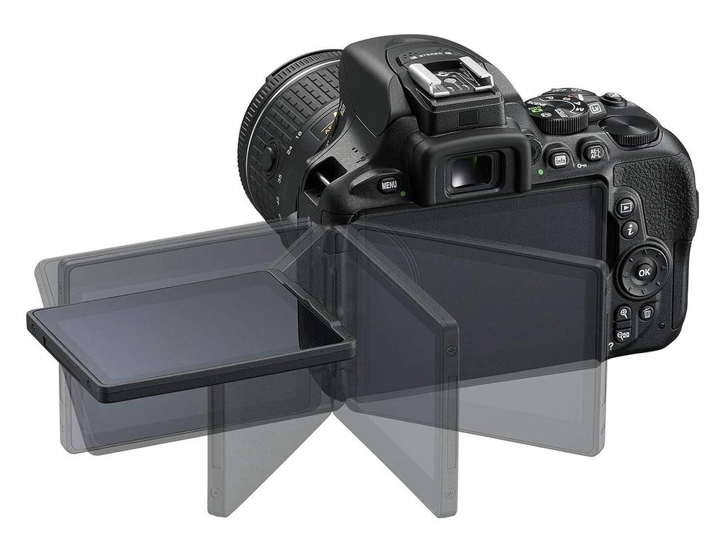 Nikon Цифровий дзеркальний фотоапарат D5600 Комплект з подвійним зумом Чорний D5600WZBK