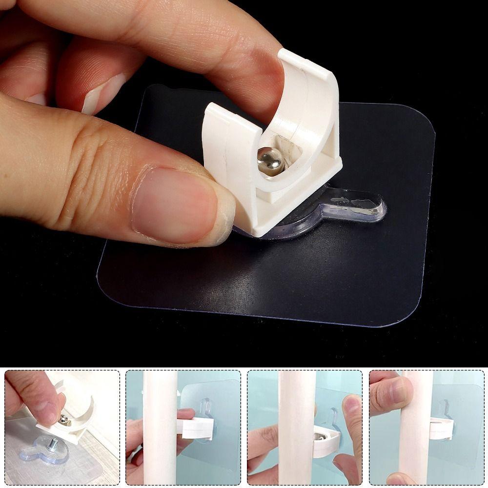 1/5Pcs Punch-free Self-adhesive Pipe Clamp Aquarium Fish Tank Tube Clip Connector