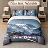Custom Name Alpine F1 Team 3Pcs Duvet Cover Set Personalized Text Bedding Pillowcases Bedroom