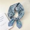58 Floral Cotton Linen Scarf: Korean Ditsy Print Neckerchief for Spring, Summer, Autumn - Versatile Headband and Headscarf