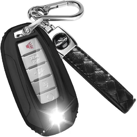 For Infiniti Key Fob Cover With Keychain, 3 4 5 Button Car Key Case For Q50 Q60 QX60 QX50 QX55 -2024