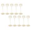 10PCS Table Number Holders Envelope Shape Metal Card Clips for Photo Menu Place Cards Restaurant Wedding Party