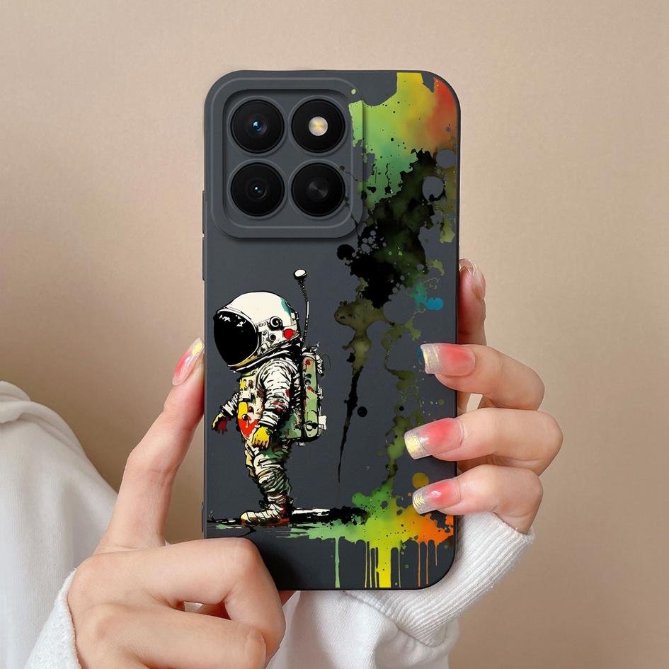 Hülle Für Huawei Honor X8c 7S 10i 20 20e 30 30S 50 50SE 60SE 70 Lite Pro Plus Hübsche Bunte Blume Flüssig Silikon Anti Rutsch Gehäuse Für Huawei Hülle