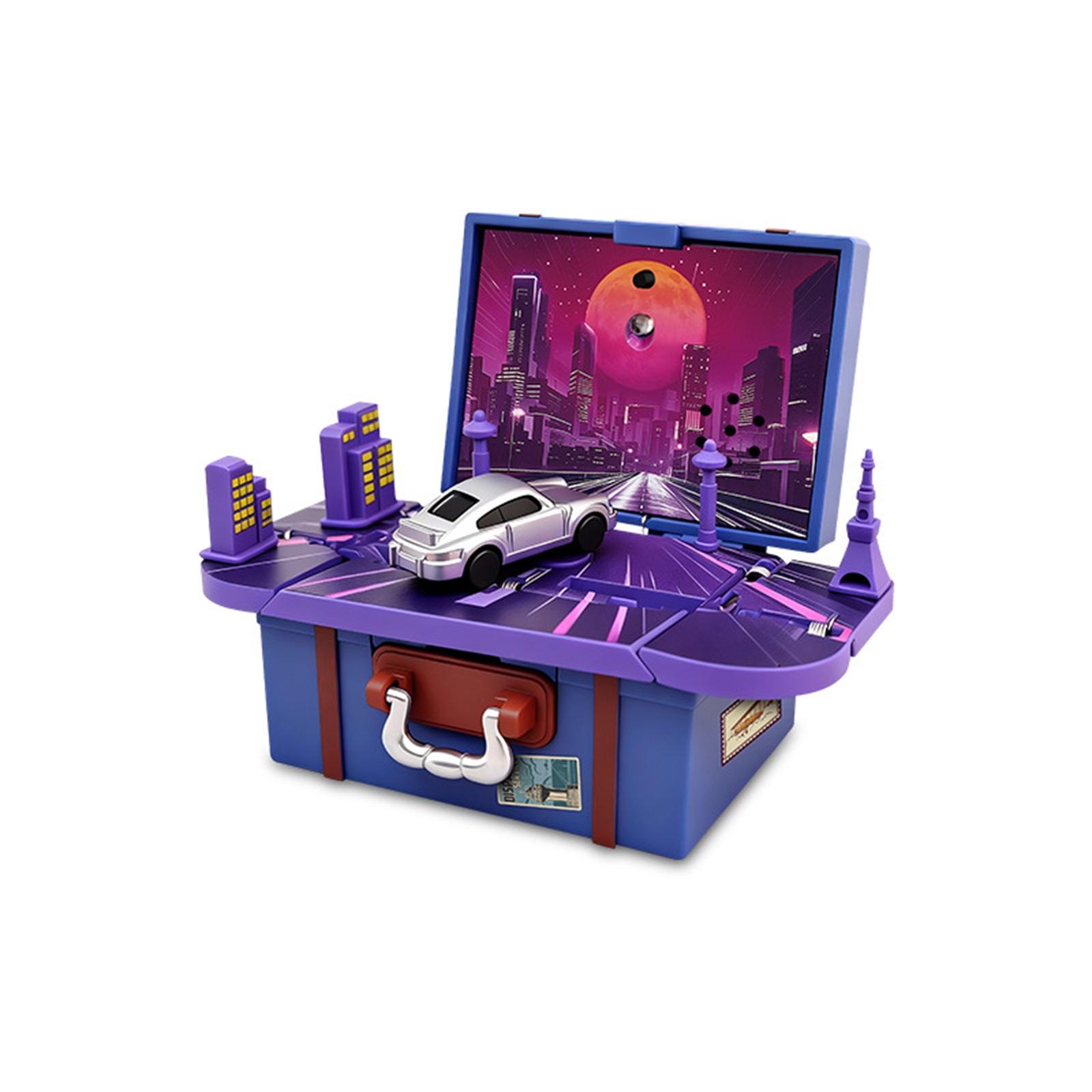 

3D Retro Suitcase Music Box - A Decorative Piece With A Nostalgic Travel Theme And Melodies, Perfect For A Desktop Display.