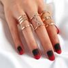 Gold Retro Punk Boho Ring Set 68
